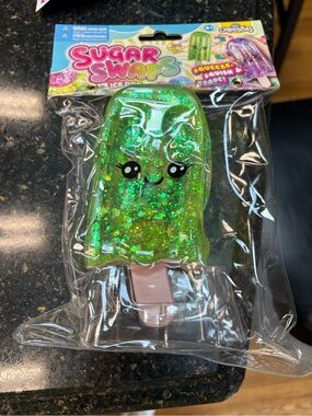 Green Glitter Popsicle Squeeze Toy